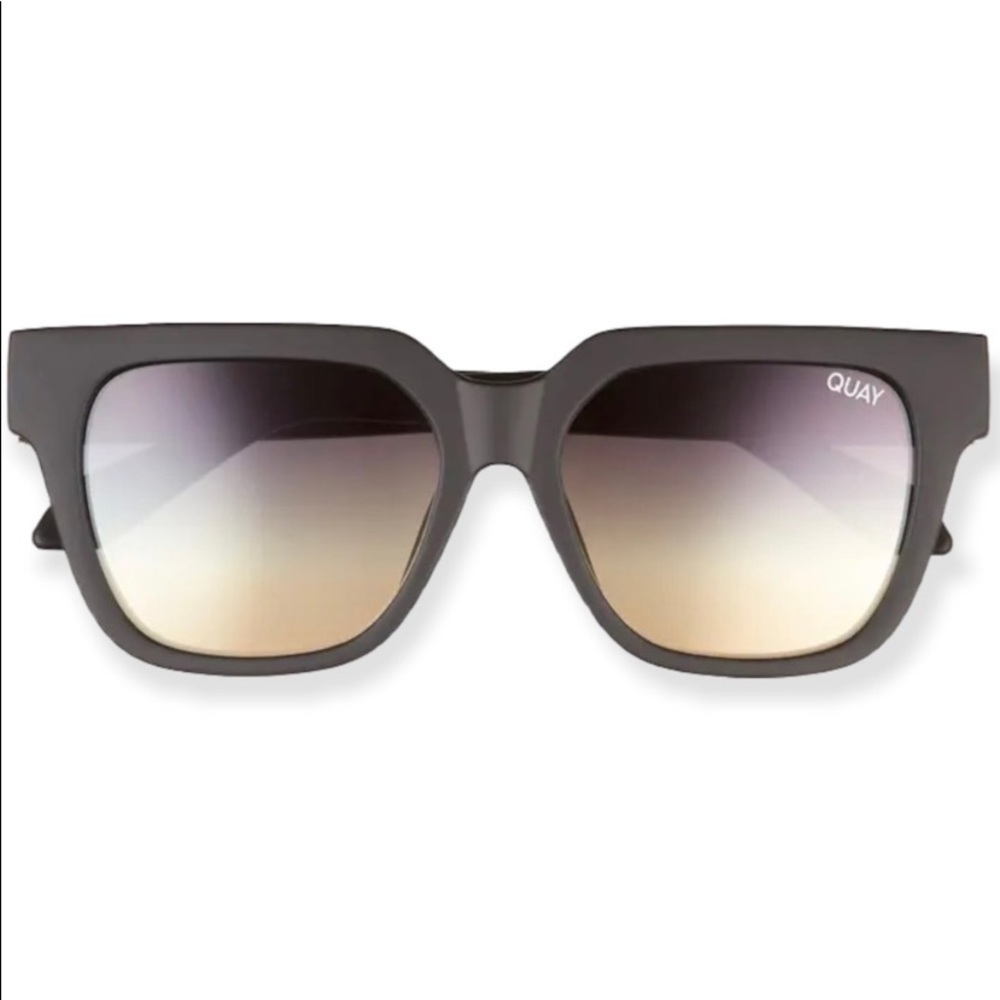 Quay Australia PSA Matte Black Gold Sunglasses NWT - Picture 3 of 9